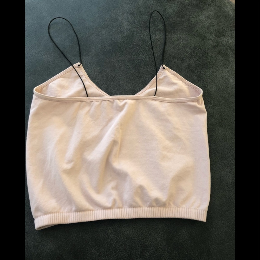 Intimately Free People Nude Strappy V Neck Cami Bra CropTank XS-S Stretch - Picture 2 of 3